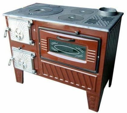 Отопительно-варочная печь МастерПечь ПВ-03 с духовым шкафом, 7.5 кВт в Копейске