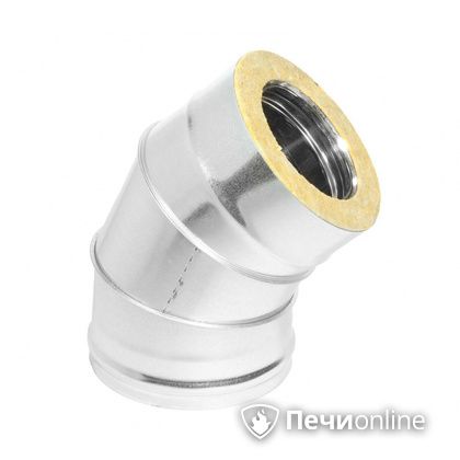 Колено 135° (45°) Теплов и Сухов Отвод Термо 45* ОТ-Р 430-0.5/оцинковка D200/260 в Копейске