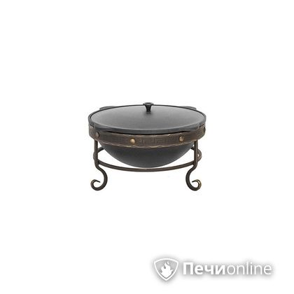 Аксессуары и комплектующие для банных печей Везувий Подставка под казан 12л кованная в Копейске