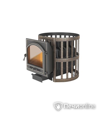 Дровяная печь-каменка Везувий Легенда Ретро Ковка 24 (205) в Копейске