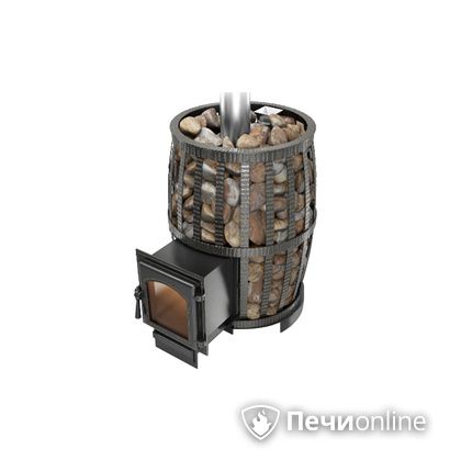 Дровяная печь-каменка Везувий Легенда Русский пар Ковка 18 (270) в Копейске