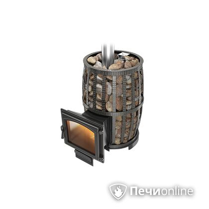 Дровяная печь-каменка Везувий Легенда Русский пар Ковка 24 (240) в Копейске