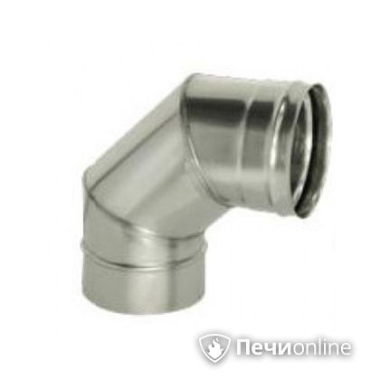 Дымоход Дымок Колено 90° одностенный 0.8 мм ОТНR90 120 в Копейске