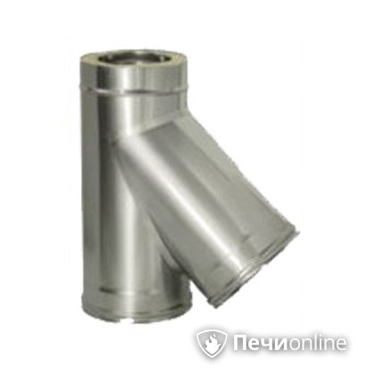 Дымоход Дымок Тройник 45° с изоляцией 0.5 мм. ТRFR45 120/200 в Копейске