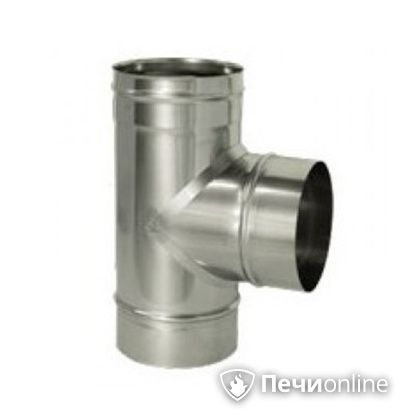 Дымоход Дымок Тройник 90° одностенный 0.5 мм TRHR90 115 в Копейске