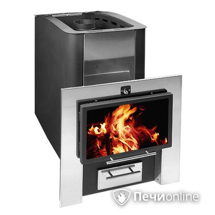 Дровяная банная печь Конвектика 12 Плазма антрацит в Копейске