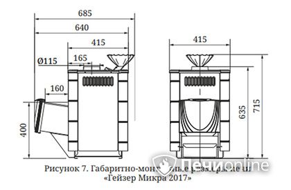 Дровяная печь-каменка TMF Гейзер Микра 2017 Inox ДА ЗК терракота в Копейске