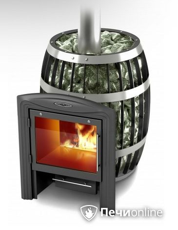 Дровяная банная печь TMF Саяны Carbon Витра в Копейске