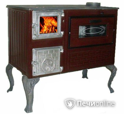 Отопительно-варочная печь МастерПечь ПВ-06 с духовым шкафом, 7.5 кВт в Копейске