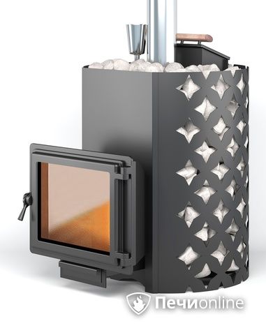 Дровяная печь-каменка Этна 24 (Панорама) Закрытая каменка в Копейске