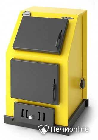 Твердотопливный котел TMF Оптимус Лайт 16кВт под АРТ и ТЭН желтый в Копейске