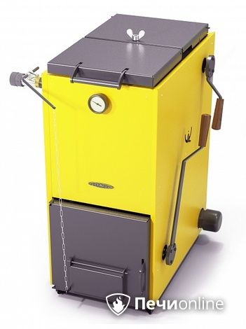 Твердотопливный котел TMF Цельсий Электро 16кВт АРТ ТЭН 6кВт желтый в Копейске