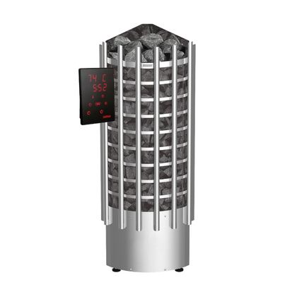Электрокаменка для сауны Harvia Glow Corner TRC90XE c цифровой панелью управления в Копейске
