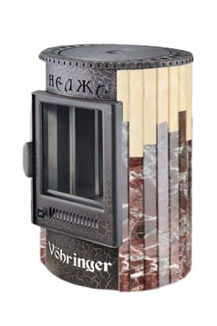 Отопительно-варочная печь Ферингер  Нелжа ПФ (Талькохлорит+"Окаменевшее дерево") в Копейске