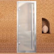 Дверь для бани Arta Премьер 60G Белая матовая, 2100х800 мм