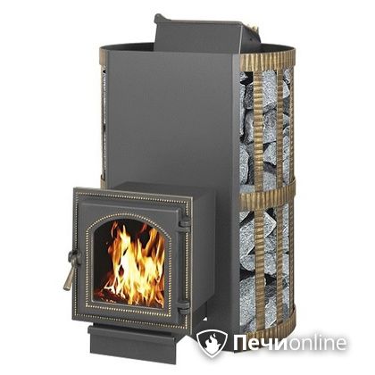 Дровяная банная печь Везувий Скиф с закрытой каменкой (270) в Копейске
