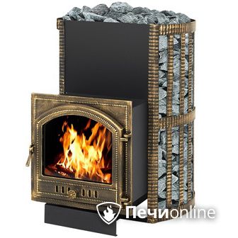Дровяная банная печь Везувий Скиф Ковка 38 (205) в Копейске