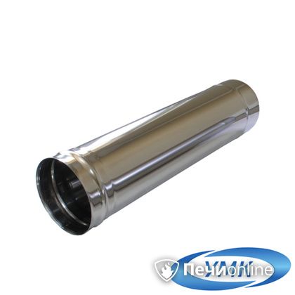 Дымоход УМК Труба D120 L=0.25 м 0,5 мм. нержавейка в Копейске