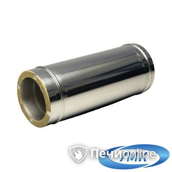 Дымоход УМК Сэндвич-труба 0.5м 140х200 Н+Оц 0.5мм 0.5мм по воде в Копейске