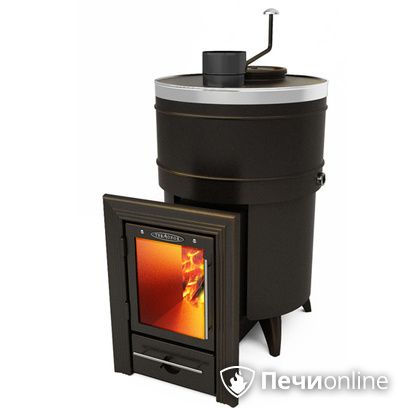 Дровяная банная печь TMF Скоропарка 2012 Inox Люмина черная бронза в Копейске