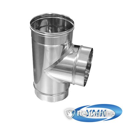 Дымоход УМК Тройник 90° D140 0.5мм нержавейка в Копейске