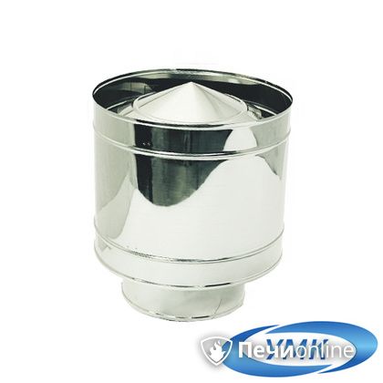 Дымоход УМК Зонт с дефлектором D150 0.5 мм нержавейка в Копейске