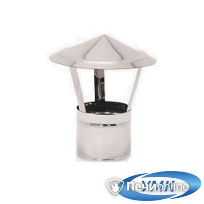 Дымоход УМК Зонт D130 0.5 мм. нержавейка в Копейске