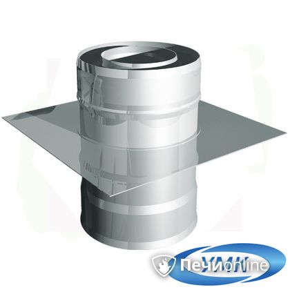 Дымоход УМК Монтажная площадка D140х200 Н+Н 1,0мм 0,5мм по воде в Копейске