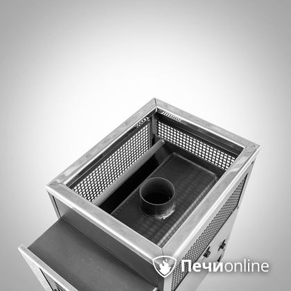 Дровяная банная печь Радуга ПБ-21 (встроенный теплообменник) 6 мм прочистная дверца в Копейске