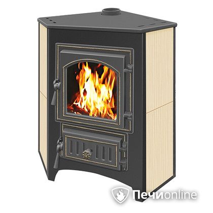 Печь-камин Везувий ПК-01(220) угловой бежевый в Копейске