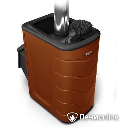 Дровяная банная печь TMF Гейзер 2014 Inox терракота в Копейске