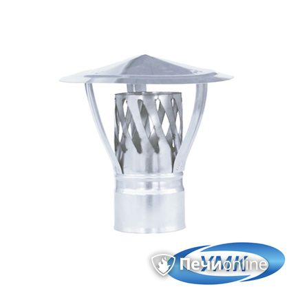 Дымоход УМК Зонт с искрогасителем D160 0.5 мм. нержавейка в Копейске