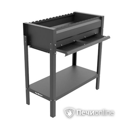 Мангал Grillver Редлайнер Стандарт Эйр с перфорированным дном и зольным ящиком в Копейске