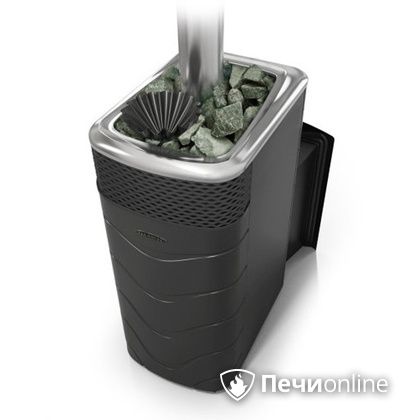 Дровяная банная печь TMF Гейзер XXL 2017 Inox Витра закрытая каменка антрацит в Копейске