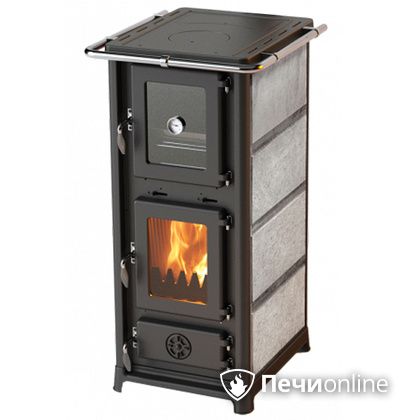 Отопительно-варочная печь MBS Olympia Stone с духовым шкафом талькохлорит в Копейске