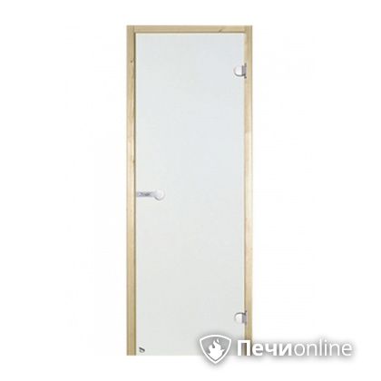 Дверь для бани Harvia Стеклянная дверь для сауны 8/19 коробка сосна сатин D81905M в Копейске